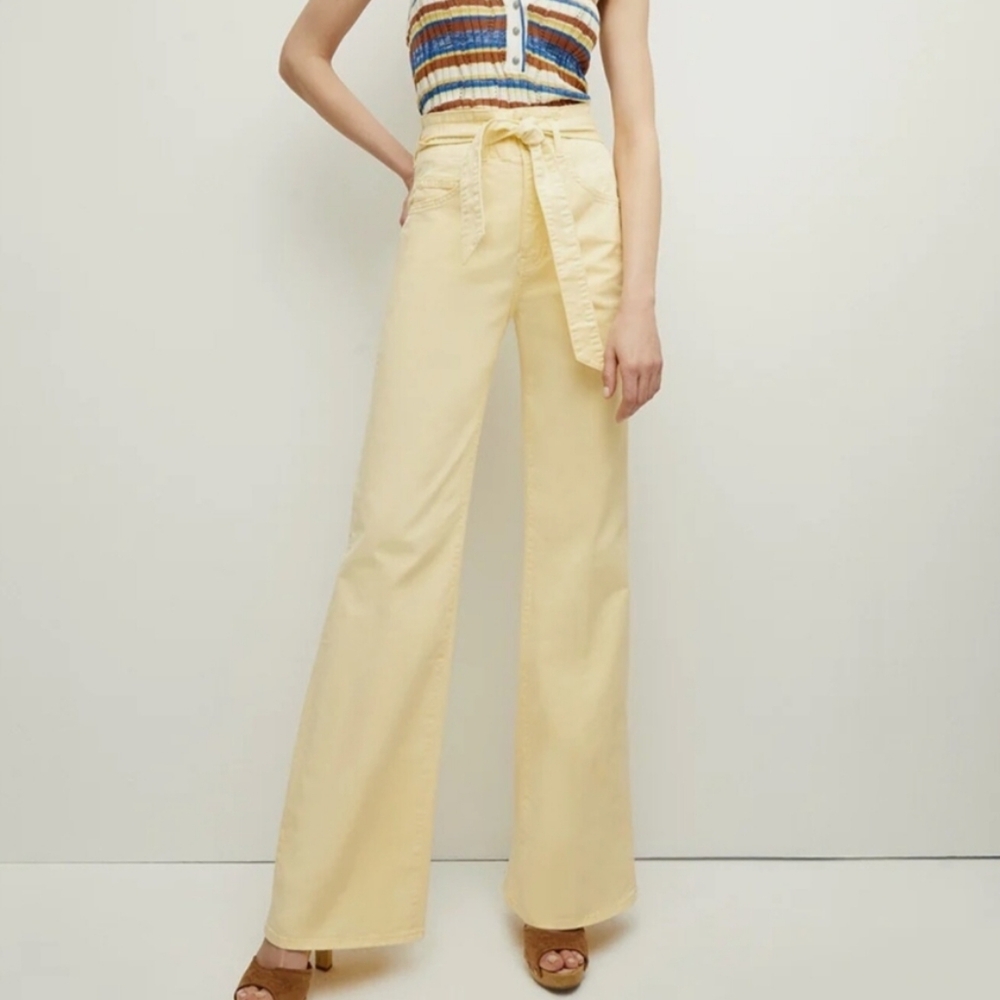NWT VERONICA BEAR ROSANNA CORSET WIDE LEG PANTS